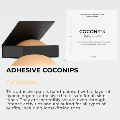 coconips adhesive almond color full set description