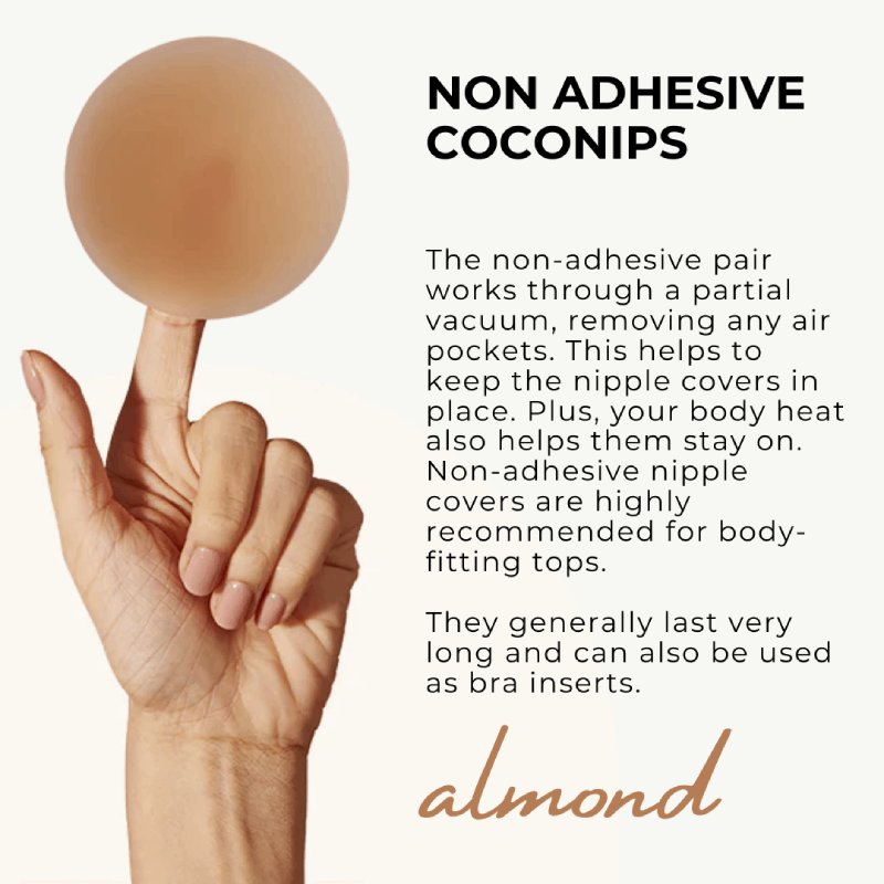 coconips almond non adhesive nipple cover description