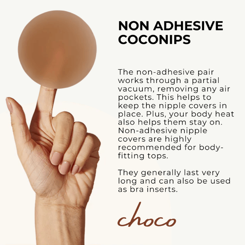 coconips choco non adhesive nipple cover description